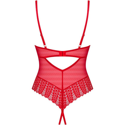 OBSESSIVE - INGRIDIA CROTCHLESS VERMELHO XL/XXL