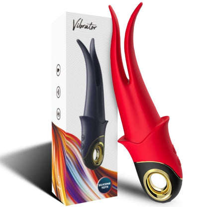 ARMONY - SHADOW VIBRADOR DUPLA CABEÇA PROVOCANDO VERMELHO